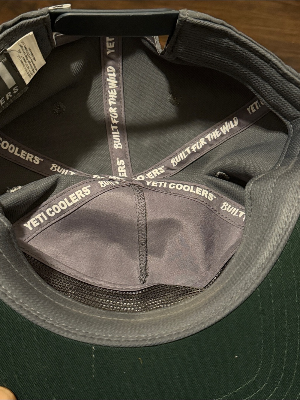Yeti Gray Cap with White Rope Trim - Picture 6 of 7